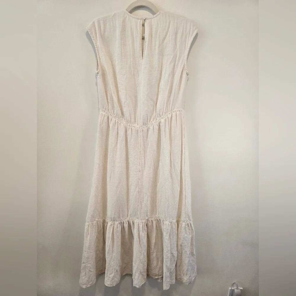 Treasure & Bond Cream Midi Dress Size Small Nwot.